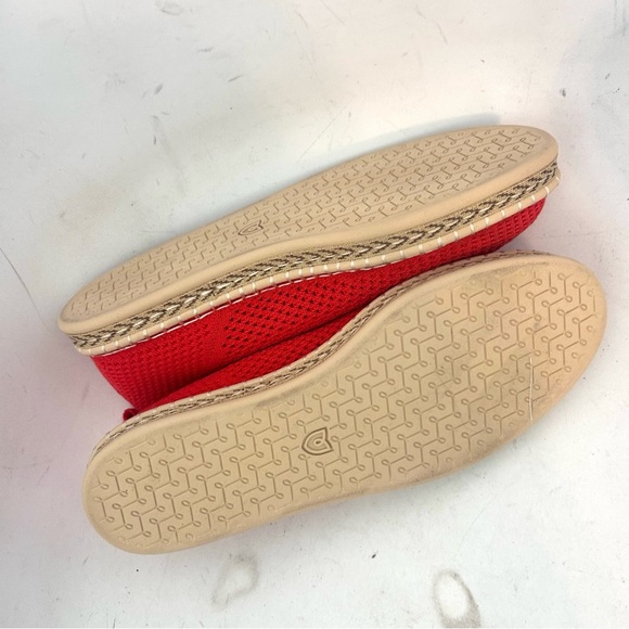 Rothy's The Espadrille Flats Red Hot Size 9 Jute Midsole NWOB No Ankle Laces - Picture 9 of 9